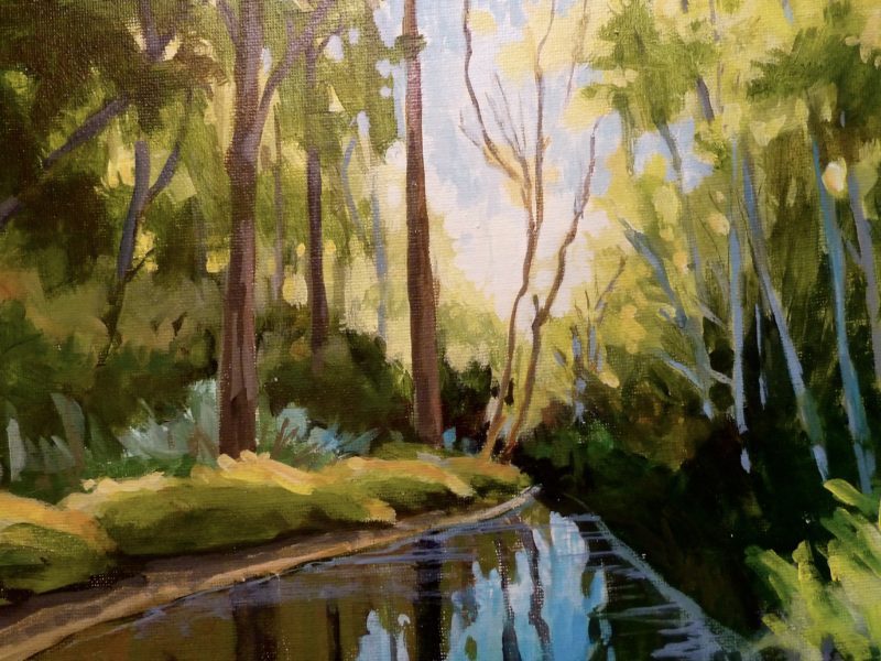 McKay Creek 9 x 12 acrylic on canvas board