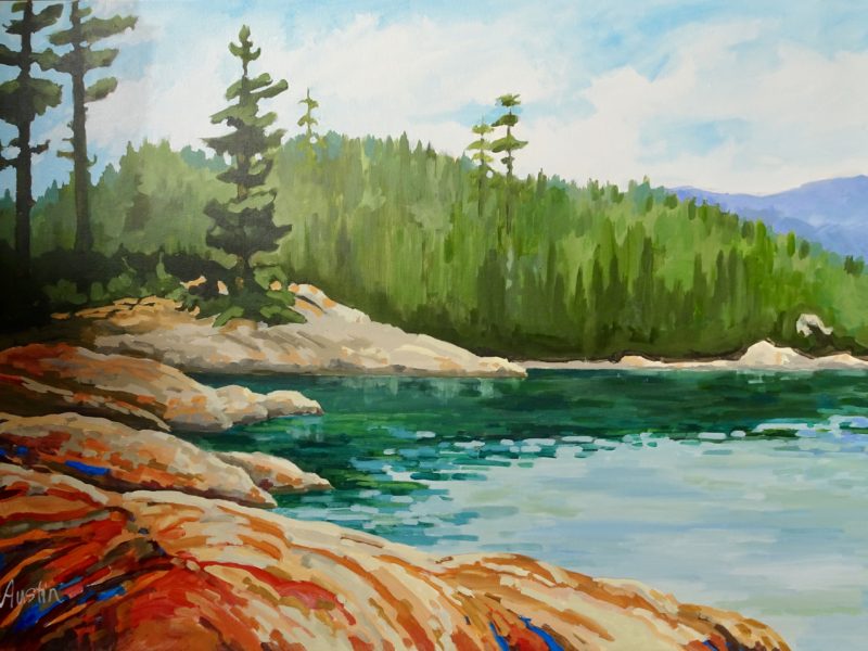 Caulfeild Cove 30 x 48 acrylic on canvas - sold