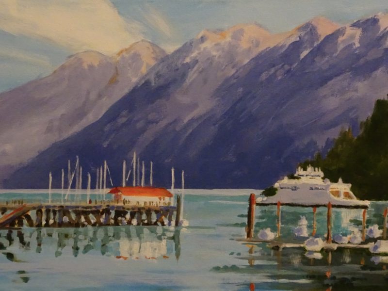 Horseshoe Bay 12 x 24 acrylic on canvas - sold