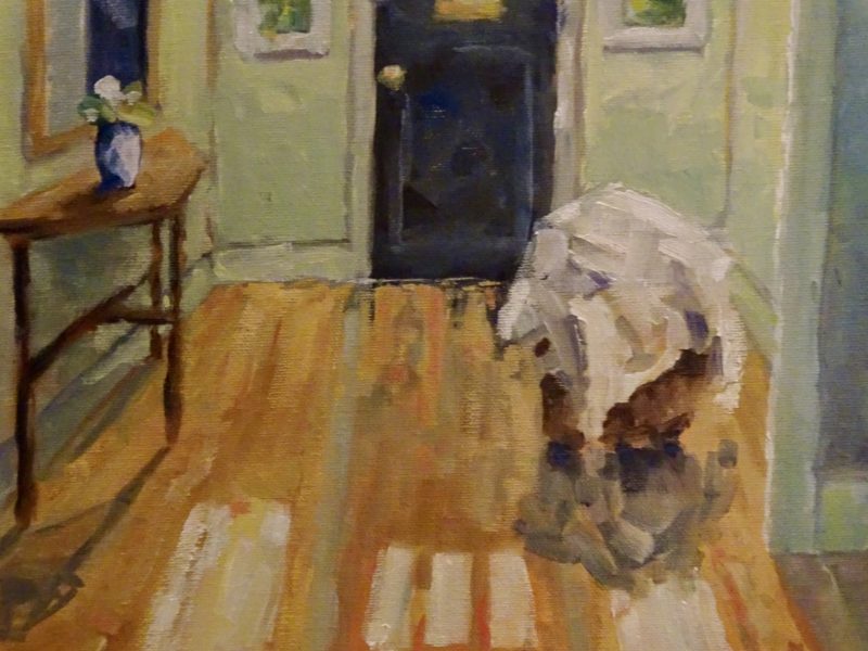 Laundry Day 11 x 14 oil on canvas