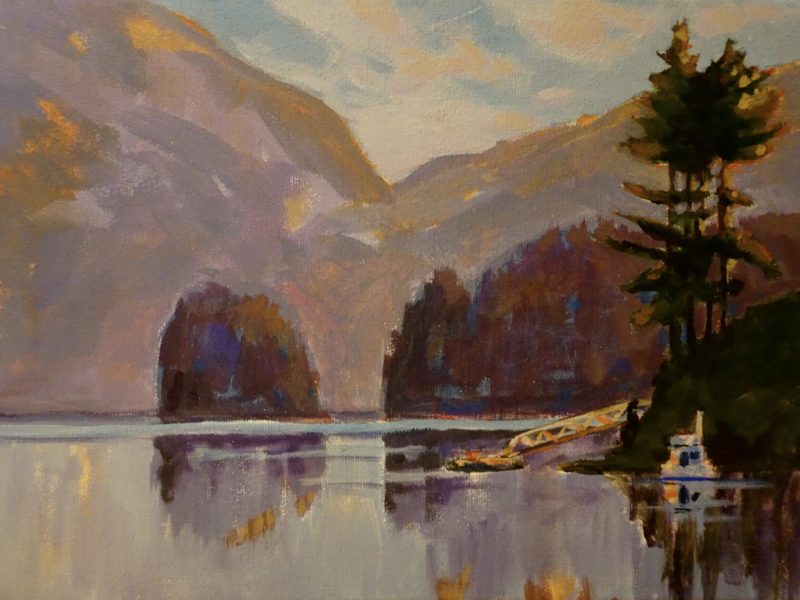 Deep Cove 16 x 20 acrylic on canvas - sold