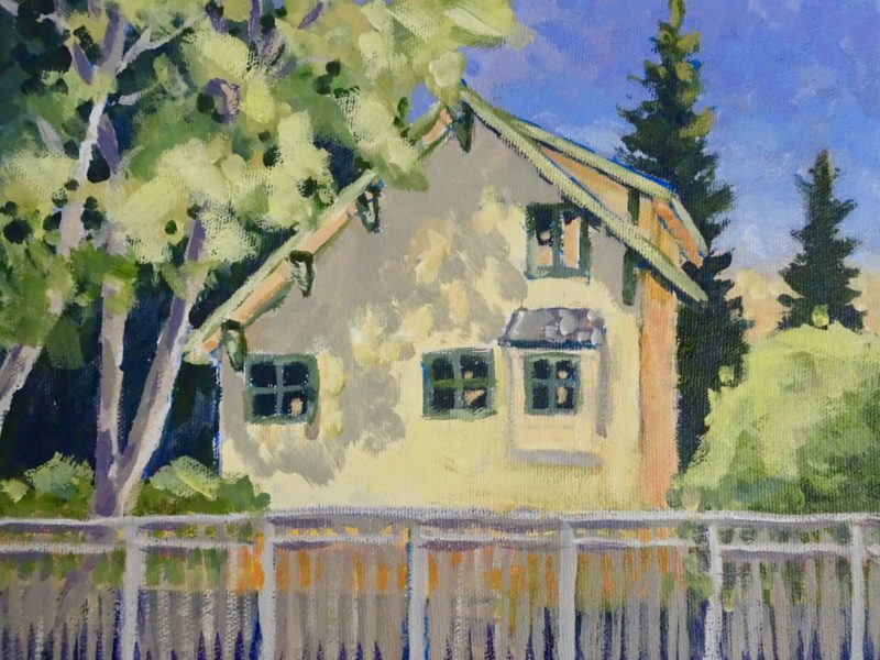 Yellow House 8 x 10 acrylic on canvas