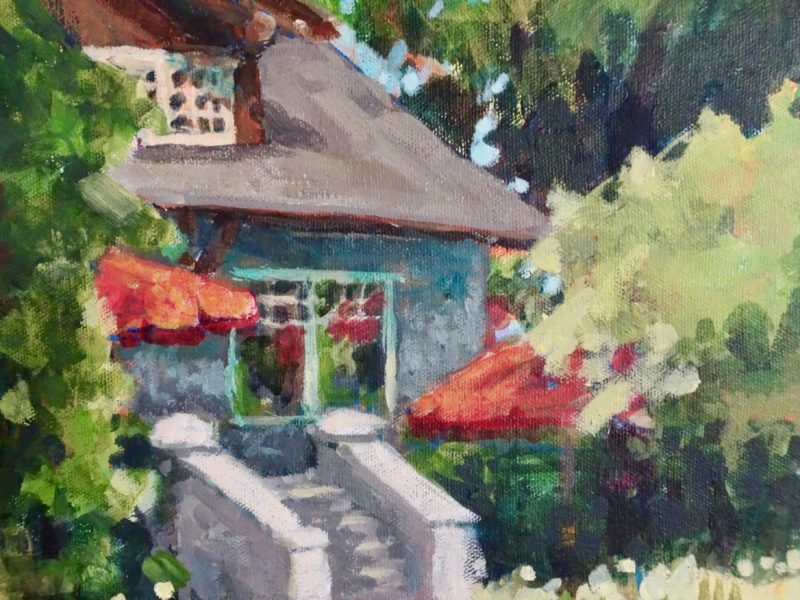 The Pavilion, Stanley Park 8 x 10 acrylic on canvas - sold