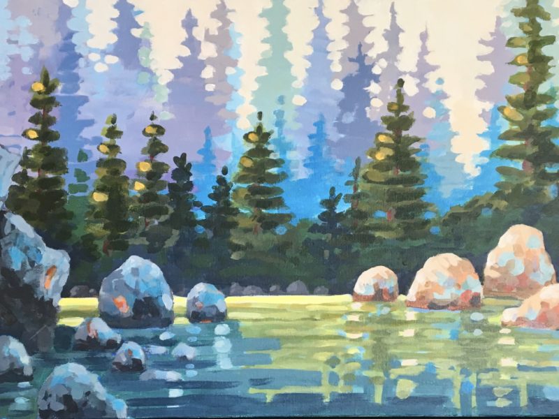 Capilano River Tapestry 12 x 24 - sold