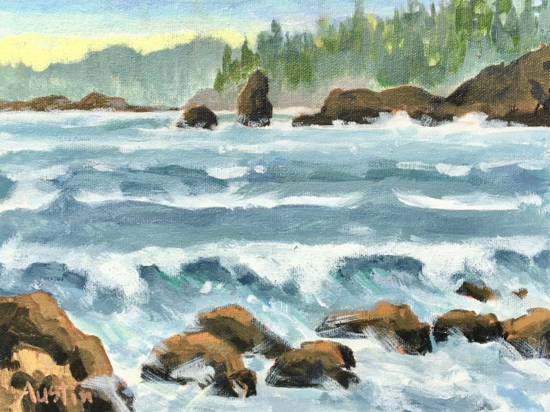 West Coast Sea – sold 11 x 14 acrylic on canvas