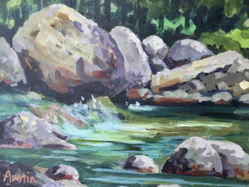 Lynn Creek 8 x 10 acrylic on canvas - sold