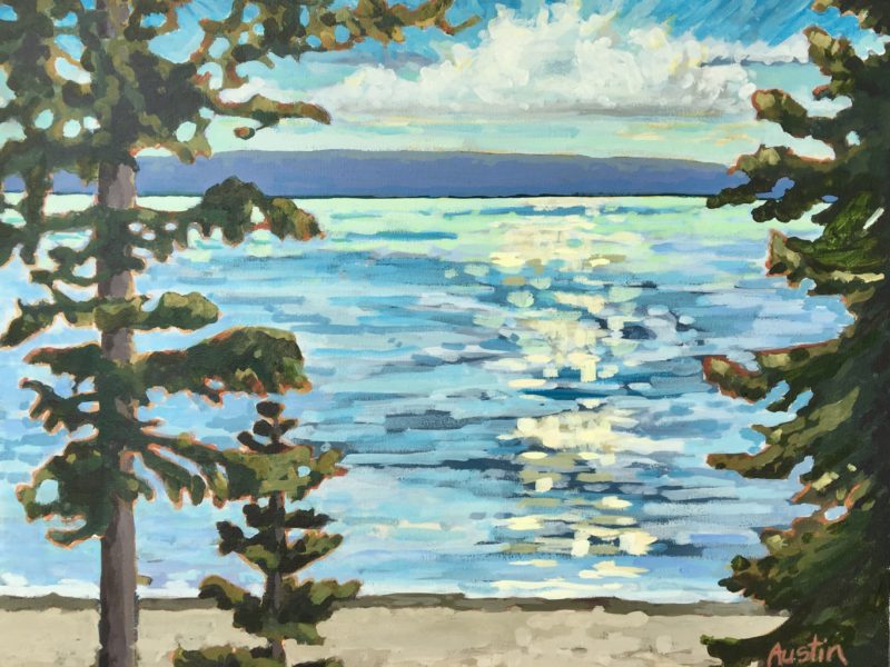 Pacific Shores 16 x 20 acrylic on canvas - sold