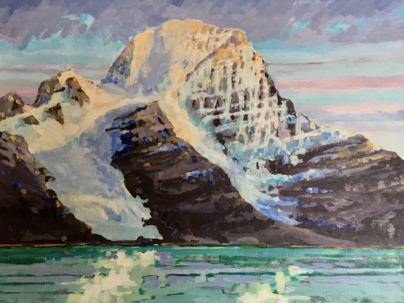 Mount Robson 16 x 20 acrylic on canvas