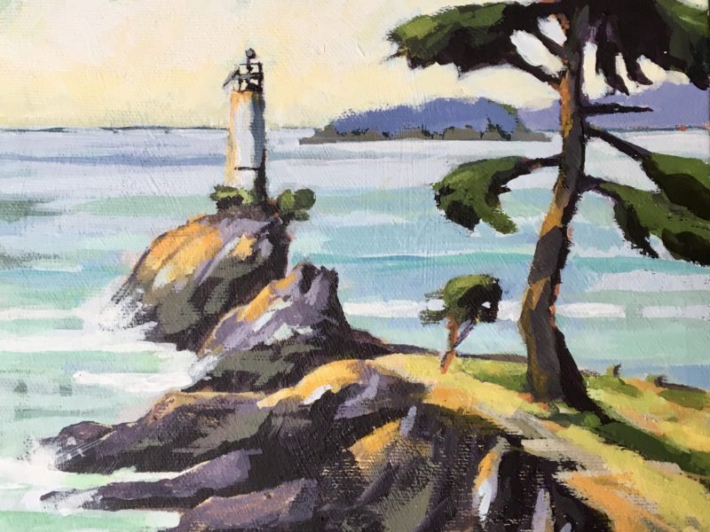 Cape Roger Curtis 8 x 8, acrylic on canvas - sold