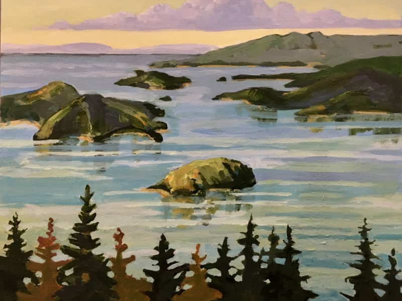 Howe Sound 11 x 14, acrylic on canvas