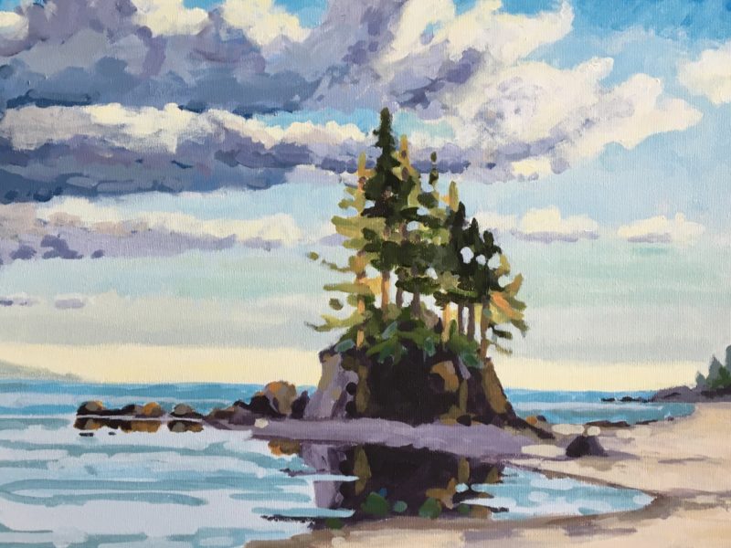 Port Renfrew 16 x 20, acrylic on canvas - sold