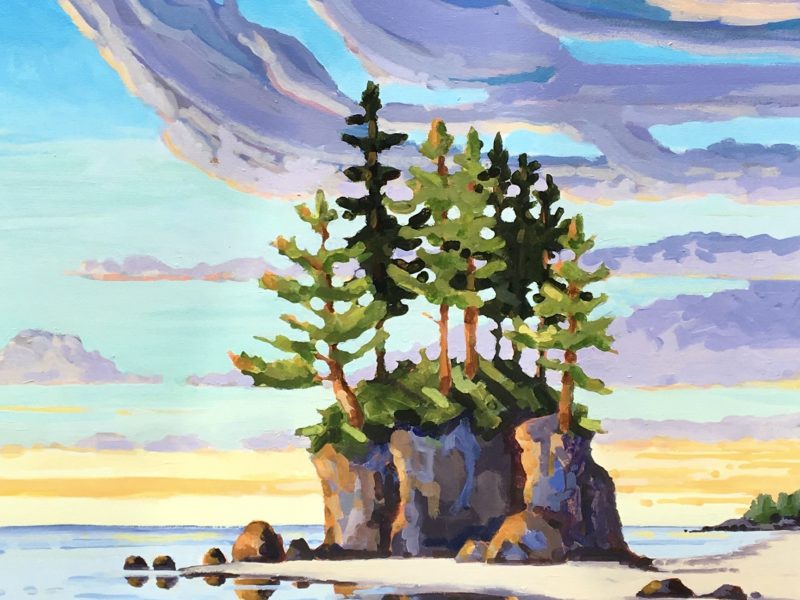 Port Renfrew Colours 30 x 24, acrylic on canvas - sold