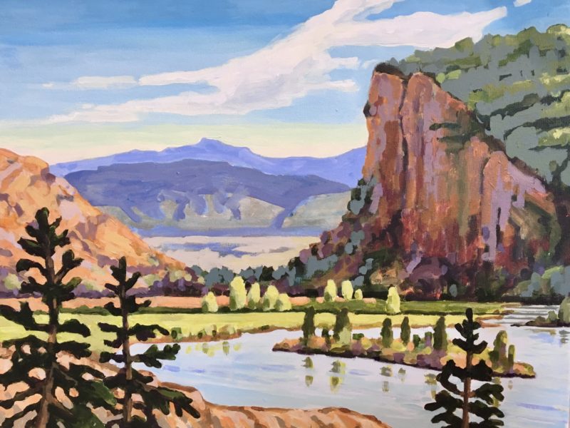 McIntyre Bluff 16 x 20, acrylic on canvas - sold