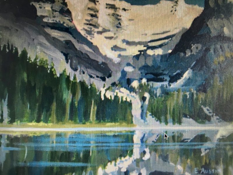 Lake O’Hara 11 x 14, acrylic on canvas