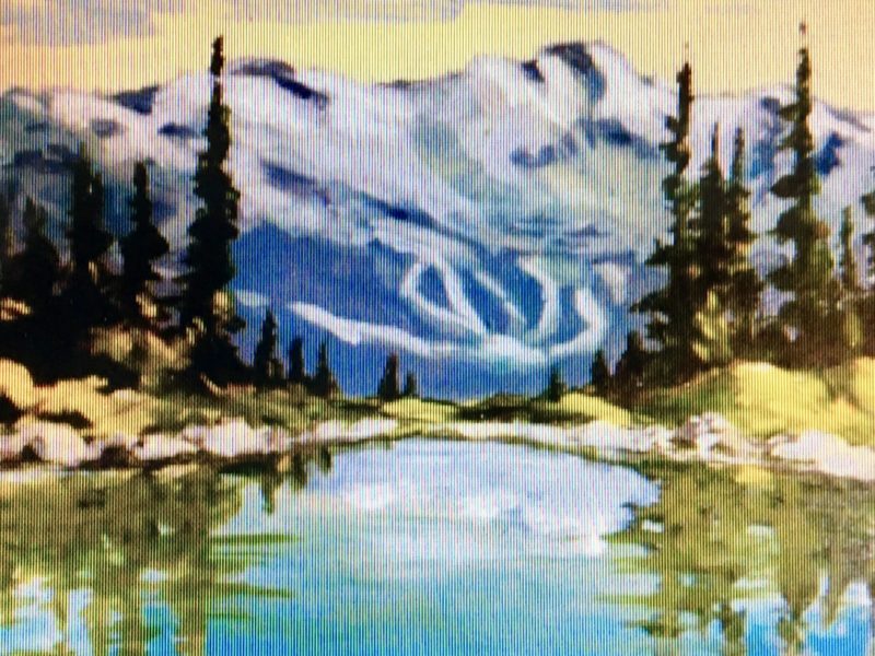 Lesser Harmony Lake, Whistler 8 x 10, acrylic on canvas 