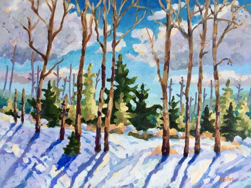 Harmony in Winter 16 x 20, acrylic on canvas