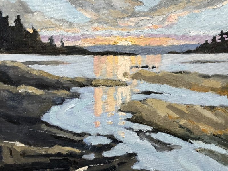 West Coast Colour – Sold 12 x 12,  oil on cradled panel 