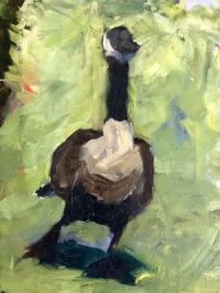 Canada Goose-SOLD 8 x 10, oil on board 