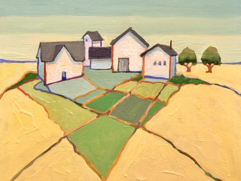 Agrarian Society – Sold 8 x 10, acrylic on cradled panel 