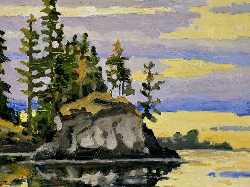 Eagle Harbour Colour – SOLD 10 x 10, oil on birch panel