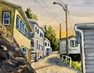 The Battery, Newfoundland – SOLD 8 x 10, oil on board