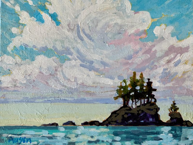 West Coast Cloud – sold 8 x 10, acrylic on canvas