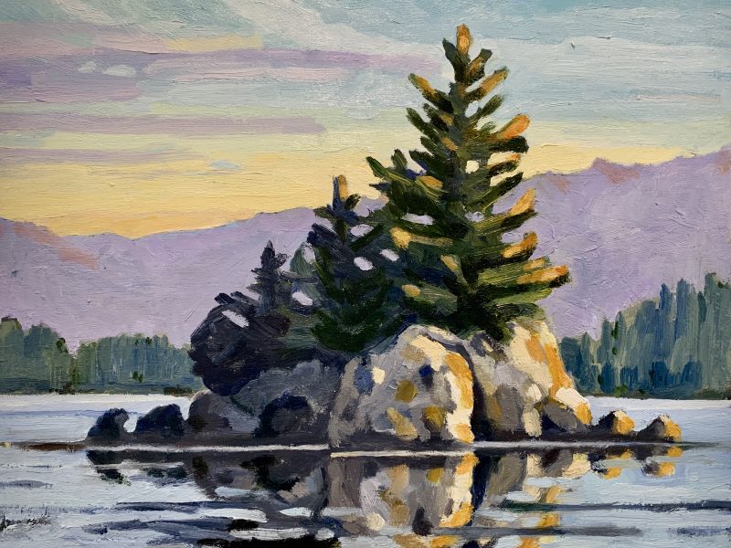 Barkley Sound Islet – SOLD 11 x 14, oil on cradled panel