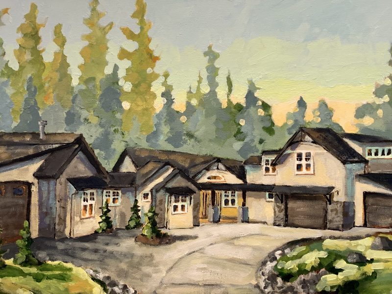 The “Lodge” – SOLD 15 x 30, acrylic on canvas