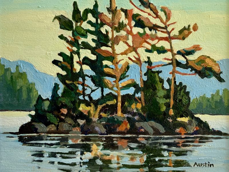 Zen Islet – SOLD 8 x 10, oil on birch board