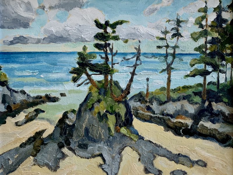 Brown’s Beach, Ucluelet – SOLD 8 x 10, oil on board