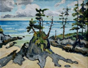 Brown’s Beach, Ucluelet – SOLD 8 x 10, oil on board