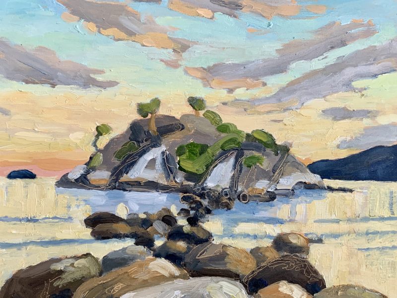 <span class="entry-title-primary">Whyte Islet, early eve</span> <span class="entry-subtitle">8 x 10, oil on board</span>