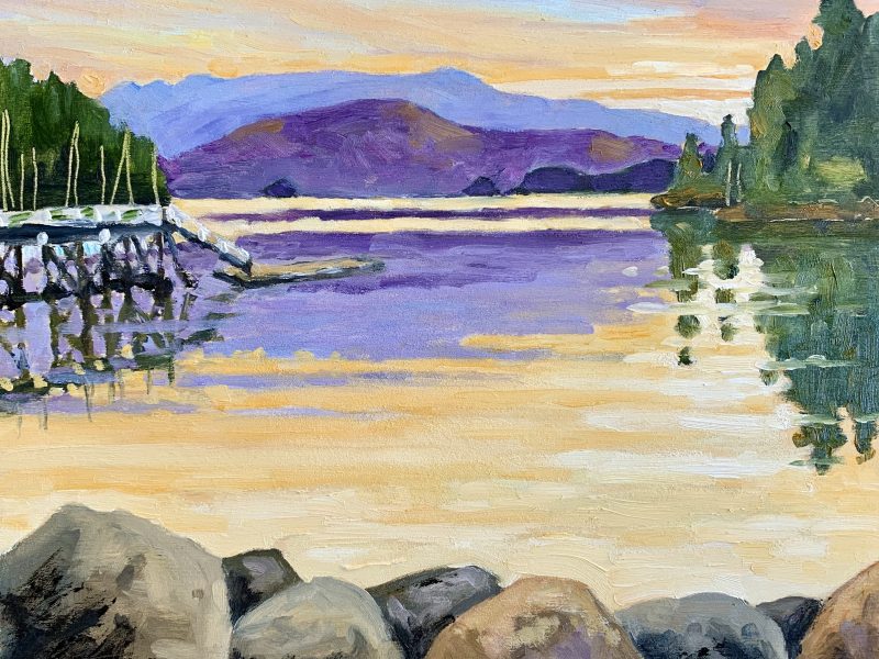 <span class="entry-title-primary">Deep Cove, early morn</span> <span class="entry-subtitle">8 x 10, oil on birch board</span>