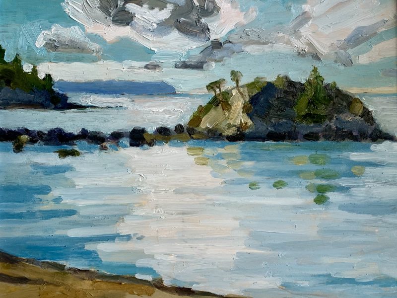 Any Given Day, Whytecliff Park 8 x 10, oil on birch board