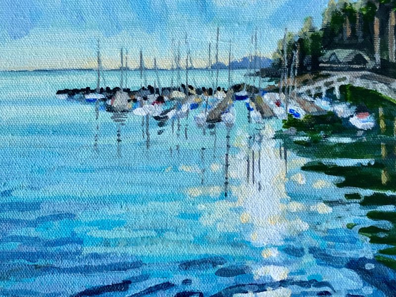 Eagle Harbour – SOLD 8 x 8, acrylic on canvas