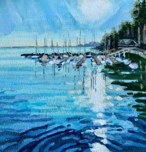 Eagle Harbour – SOLD 8 x 8, acrylic on canvas