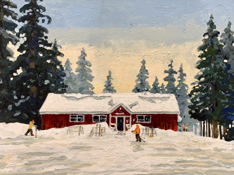 Hollyburn Lodge – SOLD 16 x 20, acrylic on canvas