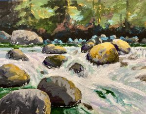 Lynn Creek 11 x 14, acrylic on canvas
