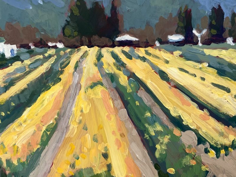 <span class="entry-title-primary">Fields of Daffs</span> <span class="entry-subtitle">6 x 6, acrylic on dura-lar</span>