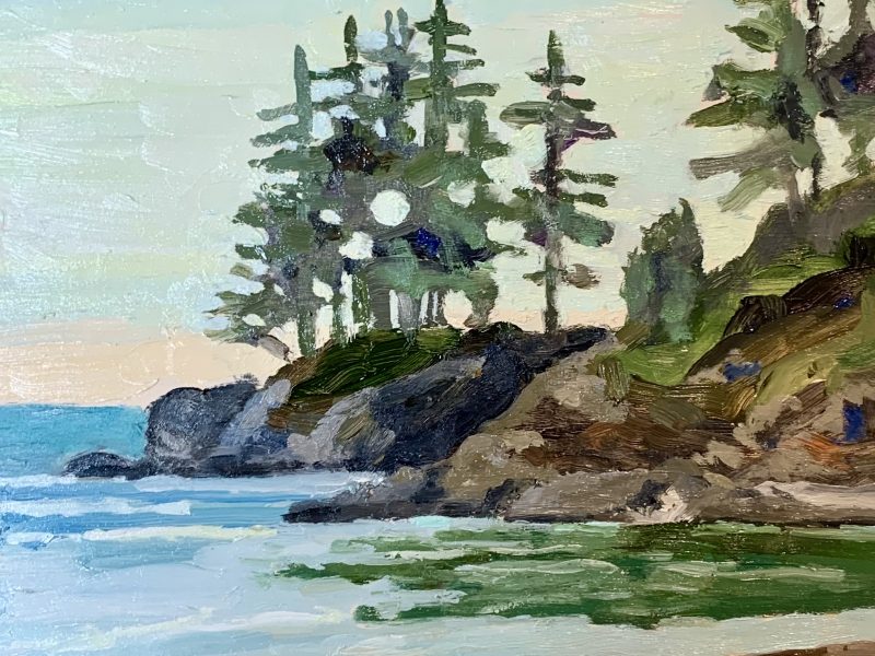 San Josef Bay 6 x 6, oil on board