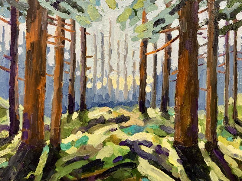 <span class="entry-title-primary">Forest Tapestry</span> <span class="entry-subtitle">8 x 10, oil on board</span>