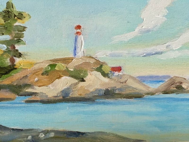 Point Atkinson – SOLD 3 x 7, oil on board 