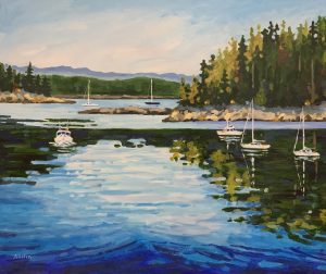 Silva Bay, BC 20 x 24, acrylic on canvas 