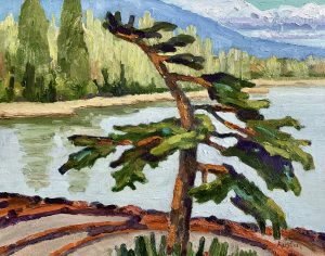 Iconic Tree 8 x 10, oil on board