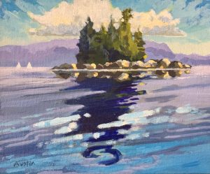 West Coast Islet – SOLD 8 x 10, acrylic on canvas