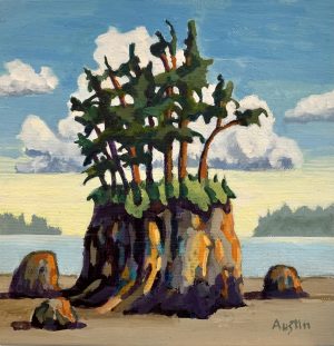 Low Tide – SOLD 8 x 8, acrylic on canvas