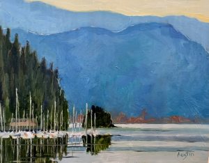 Deep Cove 8 x 10, oil on board