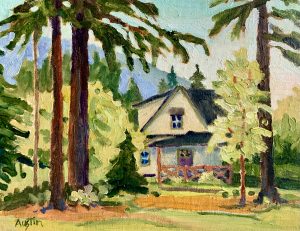 The Cottages 9 x 7, oil on canvas