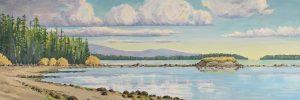 Craig Bay, Nanoose Bay – SOLD 18 x 48, acrylic on canvas