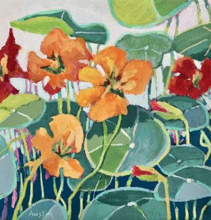 Nasturtium Salad 8 x 8, acrylic on canvas Nasturtium Salad 8 x 8, acrylic on canvas